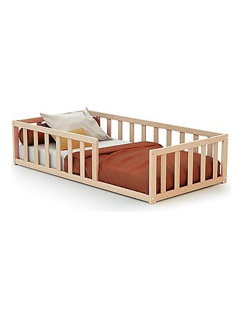 WEBABY - Lit enfant au sol en bois 70 x 140 cm KAÏA