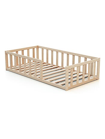 WEBABY - Lit enfant au sol en bois 70 x 140 cm KAÏA