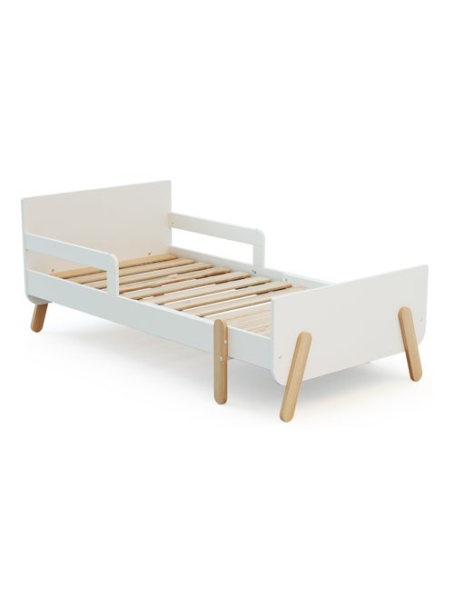 WEBABY - Lit enfant extensible en bois 80x140-165-190 PIRATE - Blanc - Kiabi WEBABY - Lit enfant extensible en bois 80x140-165-190 PIRATE - Blanc - Kiabi