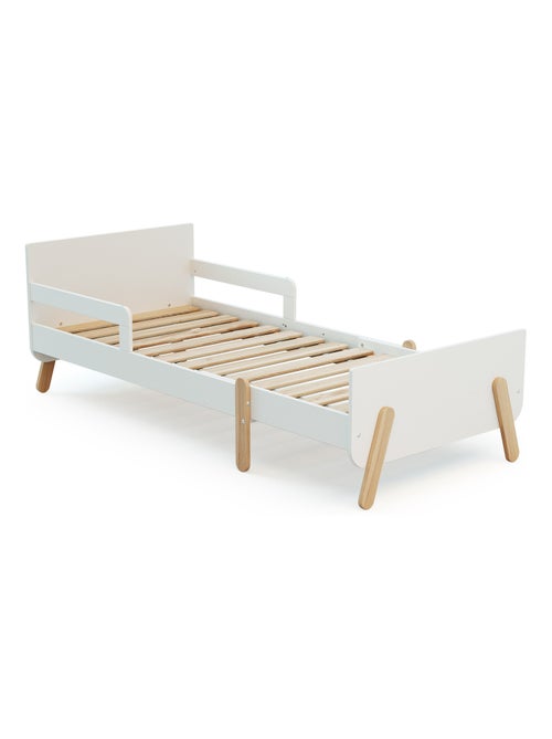 WEBABY - Lit enfant extensible en bois 80x140-165-190 PIRATE - Blanc - Kiabi WEBABY - Lit enfant extensible en bois 80x140-165-190 PIRATE - Blanc - Kiabi