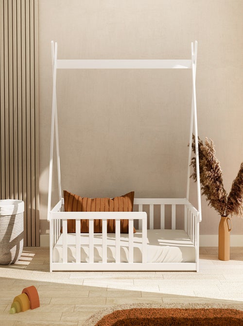Webaby - lit tipi au sol 70 x 140 en bois kaïa - Kiabi Webaby - lit tipi au sol 70 x 140 en bois kaïa - Kiabi