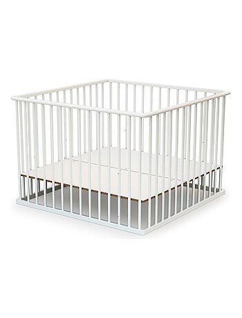WEBABY - Parc bébé en bois 100 x 100 cm CUBO 100x100cm