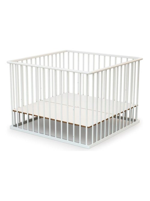 WEBABY - Parc bébé en bois  100 x 100 cm CUBO 100x100cm - Kiabi