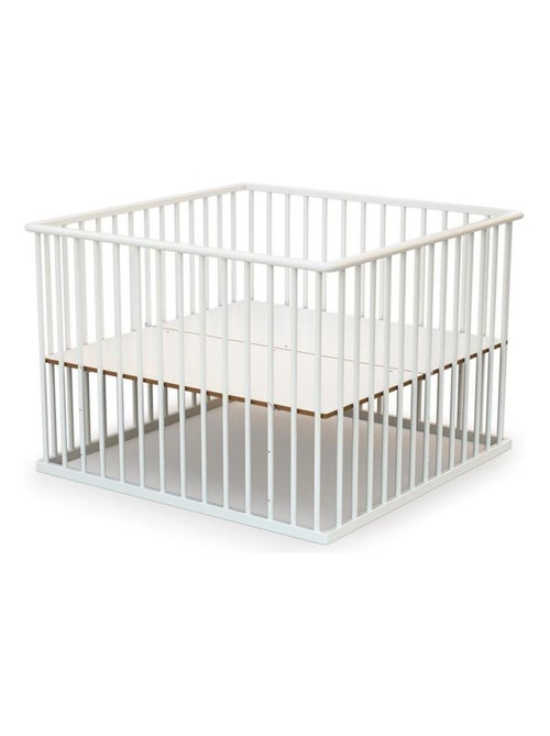 WEBABY - Parc bébé en bois  100 x 100 cm CUBO 100x100cm - Kiabi