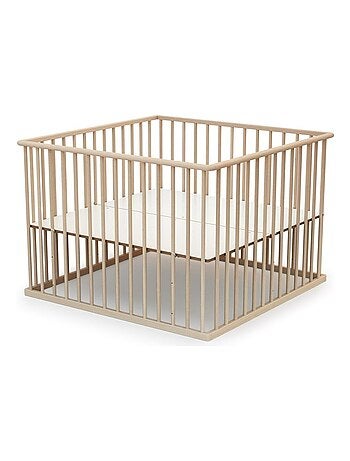 WEBABY - Parc bébé en bois 100 x 100 cm CUBO 100x100cm