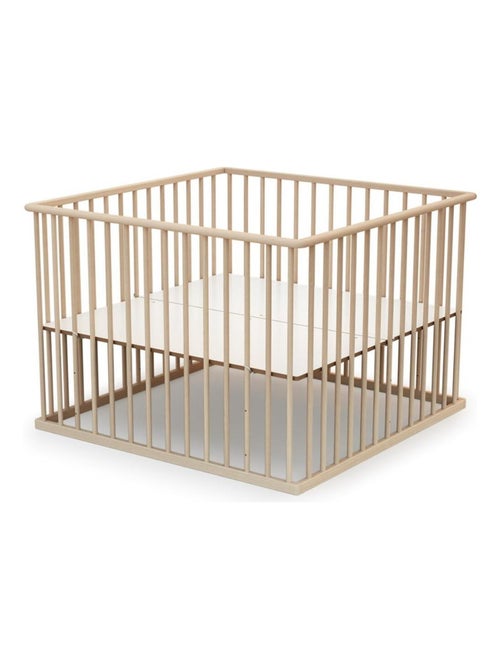 WEBABY - Parc bébé en bois 100 x 100 cm CUBO 100x100cm - Kiabi WEBABY - Parc bébé en bois 100 x 100 cm CUBO 100x100cm - Kiabi