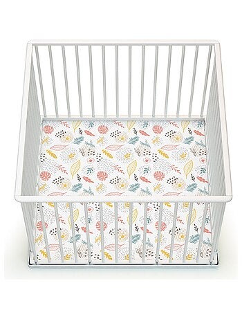 WEBABY - Parc bébé en bois 100 x 100 cm CUBO