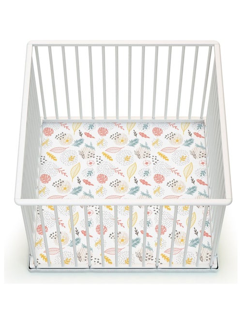 WEBABY - Parc bébé en bois  100 x 100 cm CUBO - Kiabi