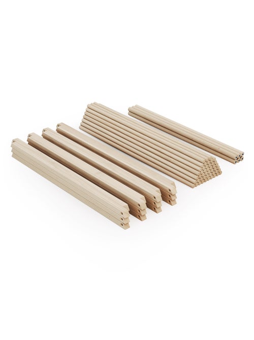 WEBABY - Parc bébé hexagonal en bois ALVEO - 125 x 109 x 65 cm - Kiabi