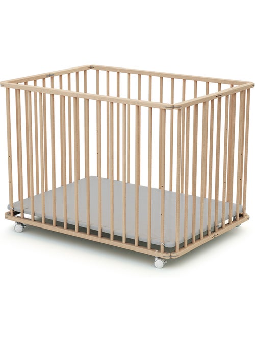WEBABY - Parc bébé pliant en bois 70 x 100 cm CALI 70x100cm - Kiabi