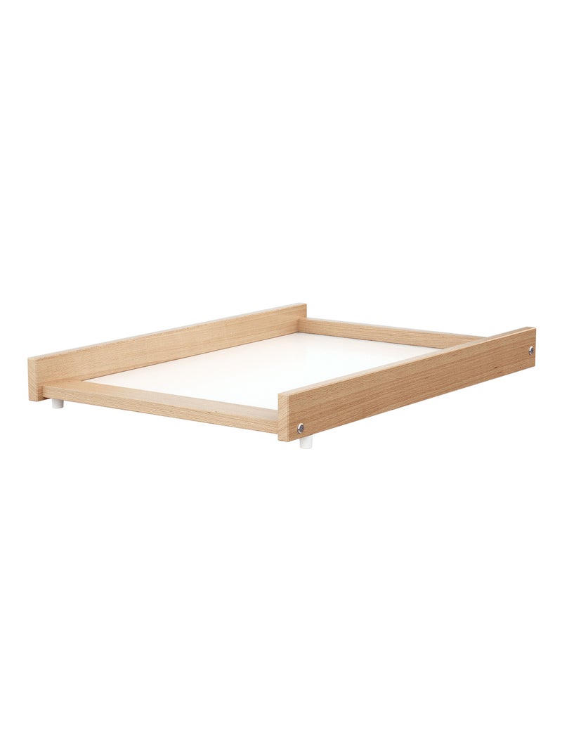 WEBABY - Plan à langer amovible MONA pour lit bébé en bois 60 x 120 cm Beige clair - Kiabi