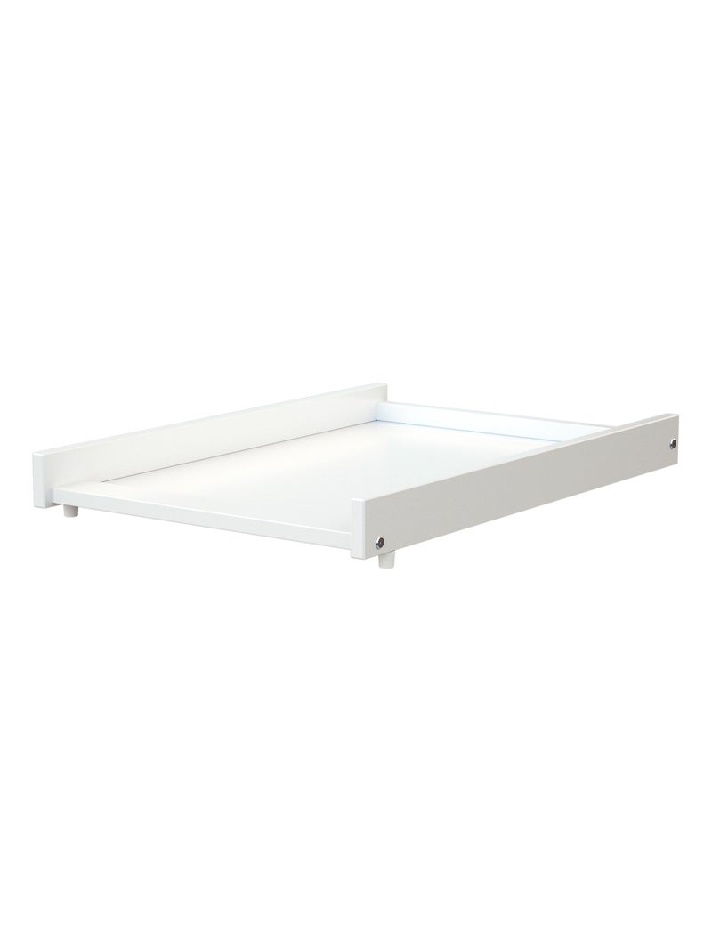 WEBABY - Plan à langer amovible MONA pour lit bébé en bois 60 x 120 cm Blanc - Kiabi