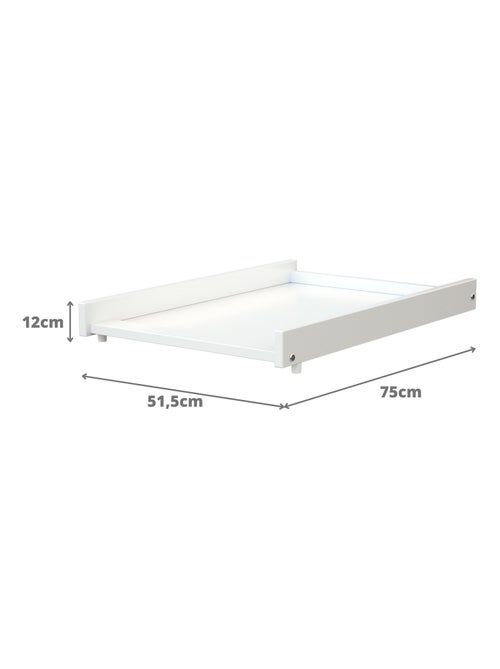 WEBABY - Plan à langer amovible MONA pour lit bébé en bois 60 x 120 cm - Kiabi WEBABY - Plan à langer amovible MONA pour lit bébé en bois 60 x 120 cm - Kiabi