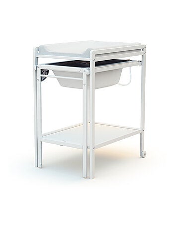 Webaby - table à langer avec baignoire en bois lilo