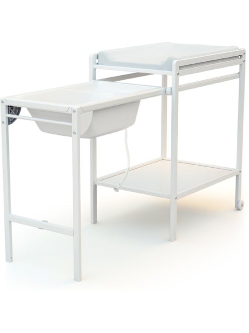 WEBABY - Table à Langer avec Baignoire en bois LILO - Kiabi