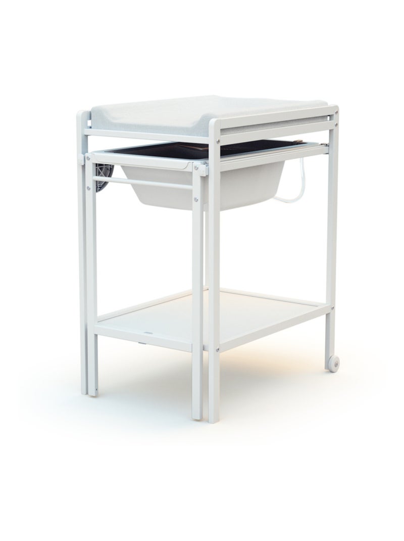 Webaby - table à langer avec baignoire en bois lilo Blanc - Kiabi
