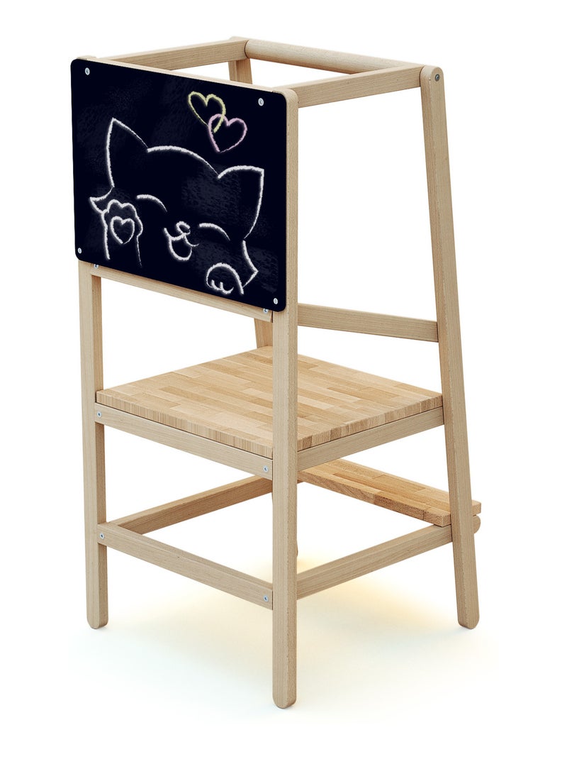 WEBABY - Tour d'observation/d'apprentissage en bois ALTO 2 Beige - Kiabi