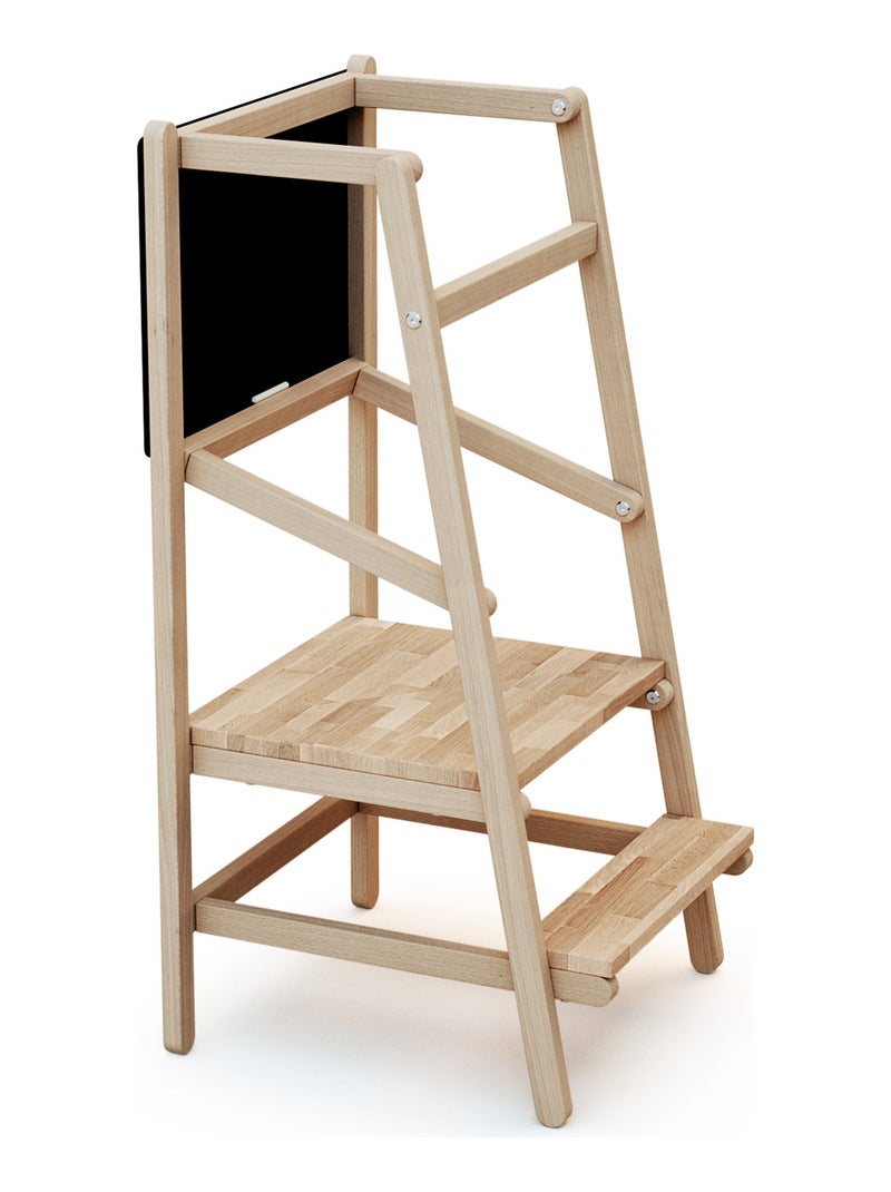 WEBABY - Tour d'observation/d'apprentissage en bois ALTO 2 Beige/Noir - Kiabi