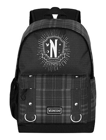 Wednesday Mercredi Chains Sac à dos HS PLUS, Noir