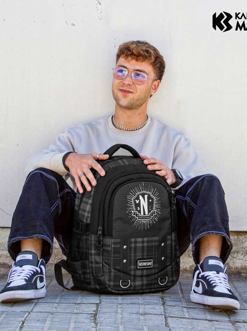 Wednesday Mercredi Chains Sac à dos Running PLUS, Noir - Kiabi