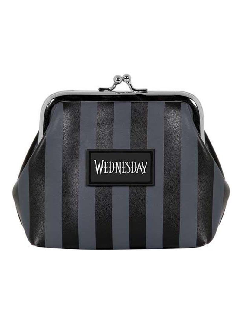 Wednesday mercredi original porte-monnaie retro maxi, noir Noir - Kiabi