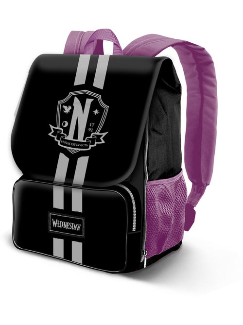 Wednesday Mercredi School Sac à dos Extensible EXP, Noir - Kiabi