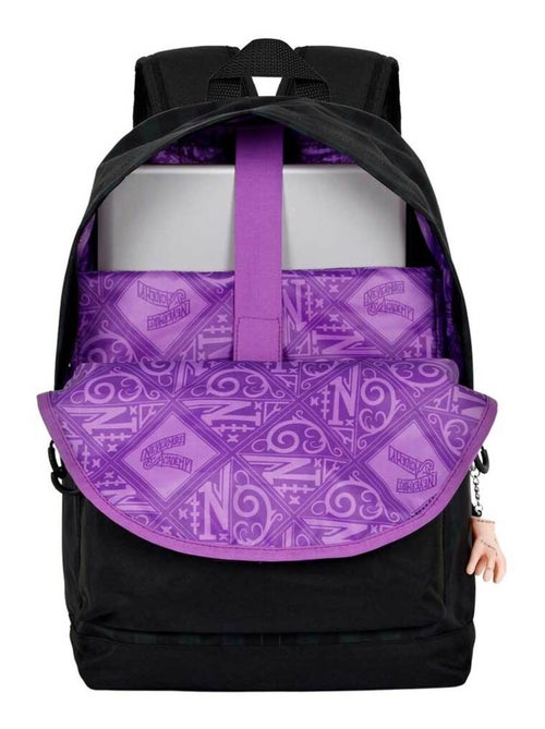 Wednesday Mercredi Uniform Sac à dos HS FAN 2.0, Noir - Kiabi