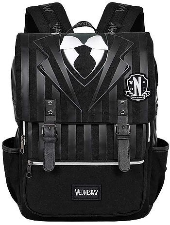 Wednesday Mercredi Uniform Sac à dos Oxford, Noir
