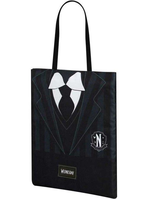 Wednesday Mercredi Uniform Sac de Courses Shopping Bag, Noir - Kiabi
