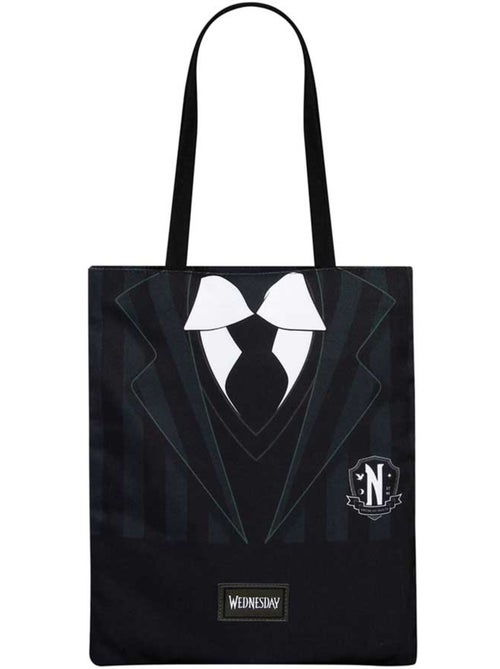 Wednesday Mercredi Uniform Sac de Courses Shopping Bag, Noir - Kiabi