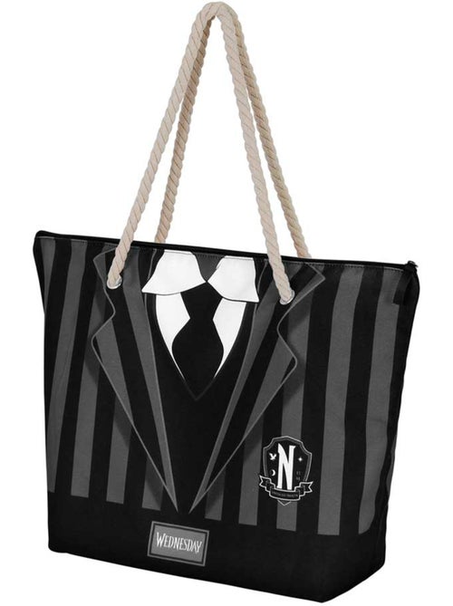 Wednesday Mercredi Uniform Sac de Plage Soleil, Noir - Kiabi