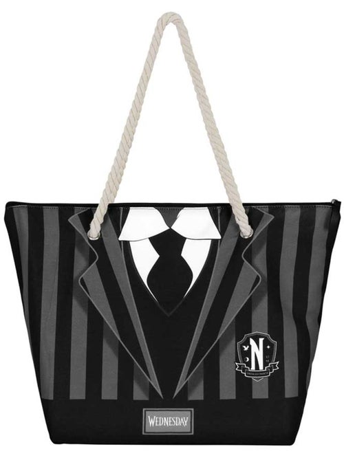 Wednesday Mercredi Uniform Sac de Plage Soleil, Noir - Kiabi