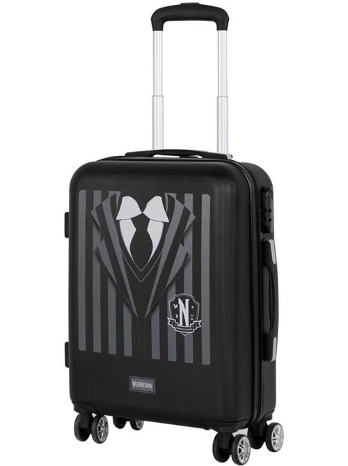 Wednesday Mercredi Uniform Valise Cabine ABS 4 Roues, Noir - Kiabi