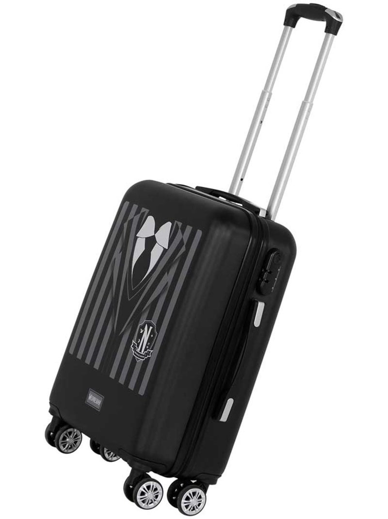 Wednesday Mercredi Uniform Valise Cabine ABS 4 Roues, Noir Noir - Kiabi