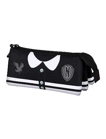 Wednesday Mercredi Varsity Trousse Triple FAN 2.0, Noir