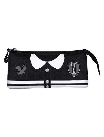 Wednesday Mercredi Varsity Trousse Triple FAN 2.0, Noir