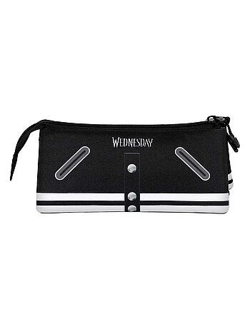 Wednesday Mercredi Varsity Trousse Triple FAN 2.0, Noir