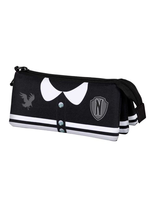 Wednesday Mercredi Varsity Trousse Triple FAN 2.0, Noir - Kiabi