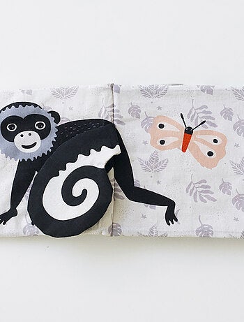 Wee Gallery - Livre bébé en tissu Peekaboo Jungle