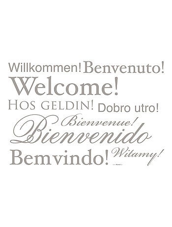 Welcome, Sticker murale - 50x70 cm