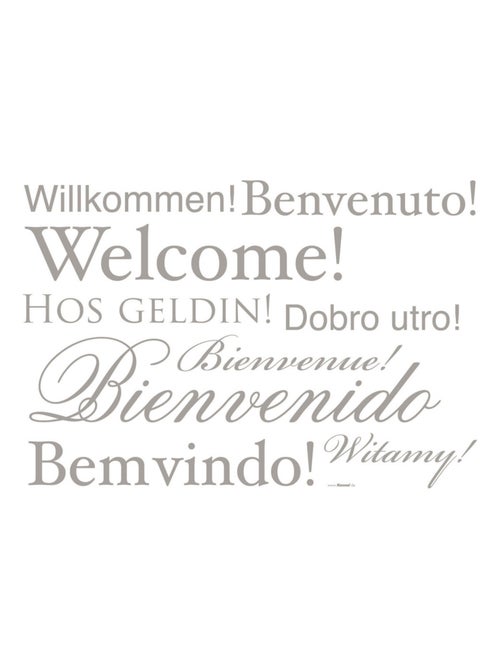Welcome, Sticker murale - 50x70 cm - Kiabi