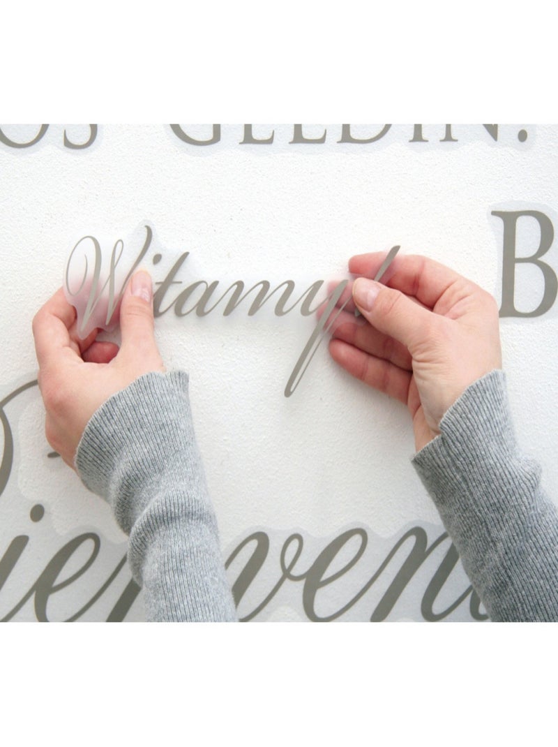 Welcome, Sticker murale - 50x70 cm Multicolore - Kiabi