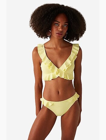 Wendy bas de bikini à volant sur le côté penti