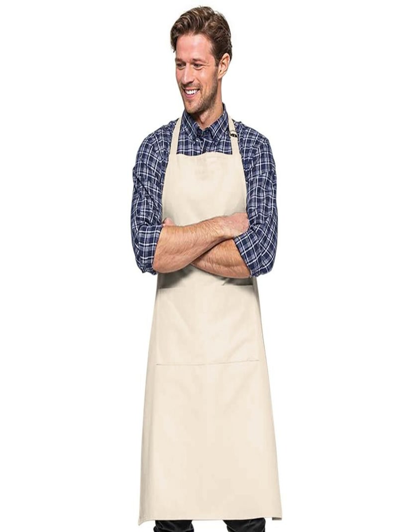 Westford Mill - Tablier en coton unisexe Beige - Kiabi