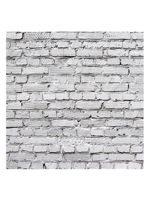White bricks , photo murale, 360x255 cm, 4 parts - Kiabi