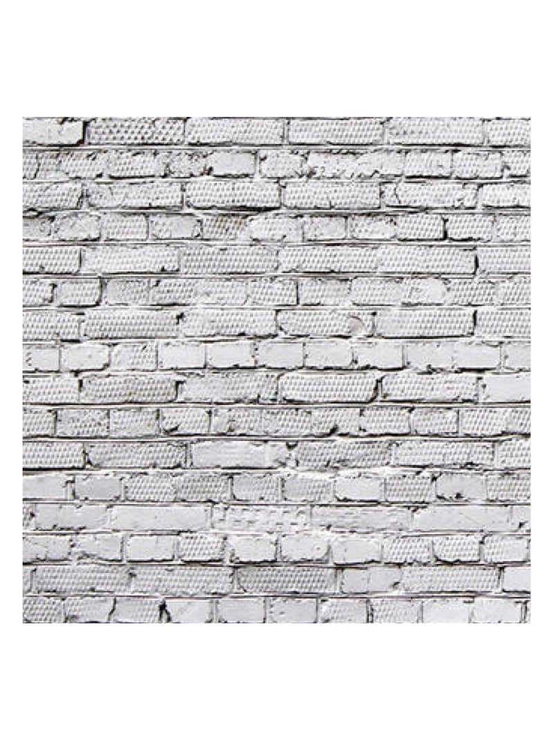 White bricks , photo murale, 360x255 cm, 4 parts Multicolore - Kiabi