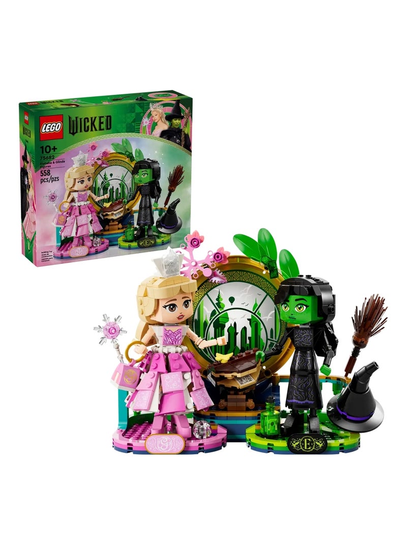 Wicked Figurines d'Elphaba et de Glinda Multicolore - Kiabi