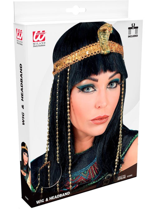 Widmann - widmann srl - perruque impératrice égyptienne avec bandeau pour tête serpent avec perles - Kiabi Widmann - widmann srl - perruque impératrice égyptienne avec bandeau pour tête serpent avec perles - Kiabi