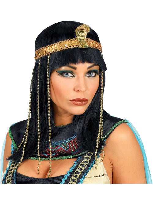 Widmann - widmann srl - perruque impératrice égyptienne avec bandeau pour tête serpent avec perles - Kiabi Widmann - widmann srl - perruque impératrice égyptienne avec bandeau pour tête serpent avec perles - Kiabi