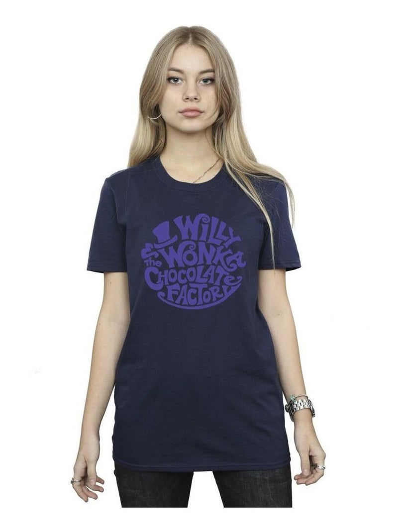 Willy Wonka & The Chocolate Factory - T-shirt Bleu marine - Kiabi